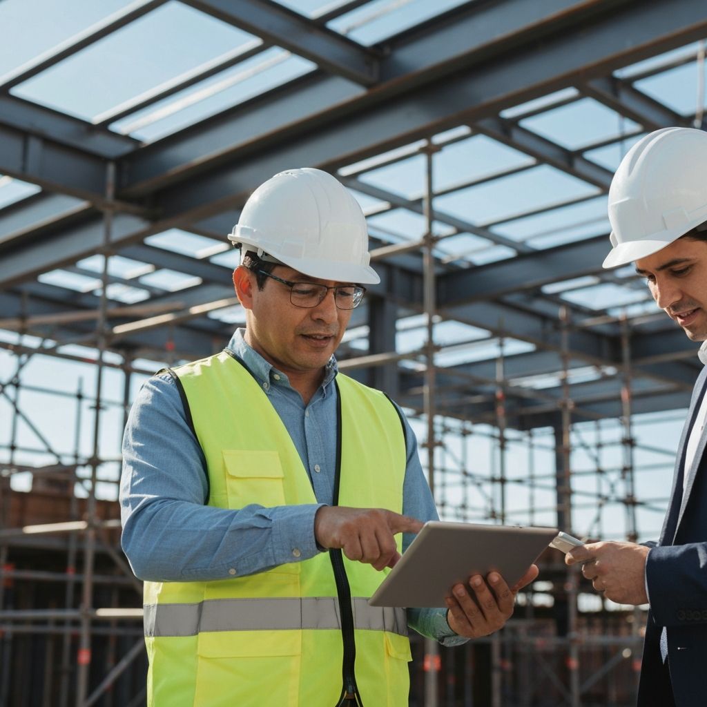 Construction Manager auf der Baustelle